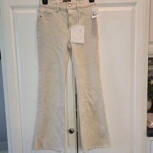 DL1961 Bridget Boot Cream Size 24 Jeans